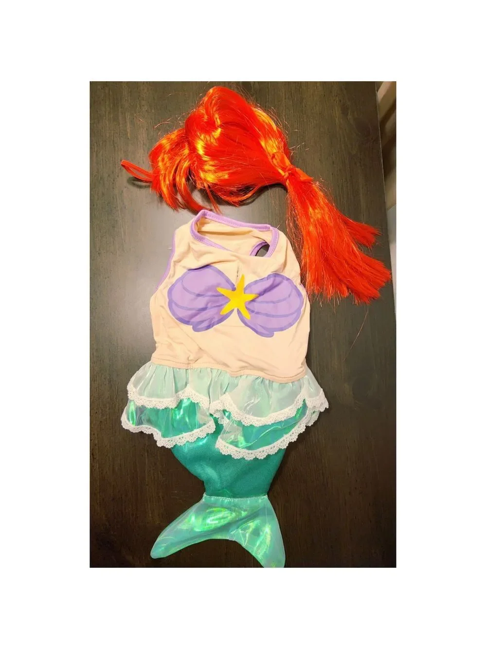 Disney Princess Ariel The Little Mermaid- SMALL Dog Halloween Costume